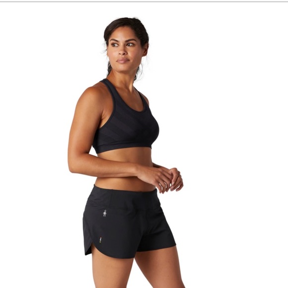 Smartwool Black Athletic Shorts women’s small running shorts lined comfortable - Picture 1 of 15